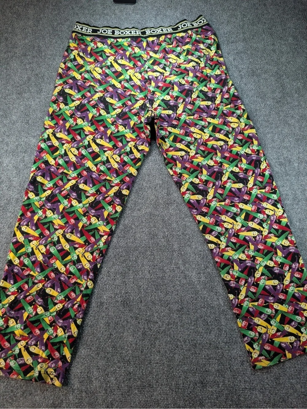 Joe Boxer Mens Medium 2 Hot 2 Handle Chili Pepper Print Pajama Pants Lounge Pant